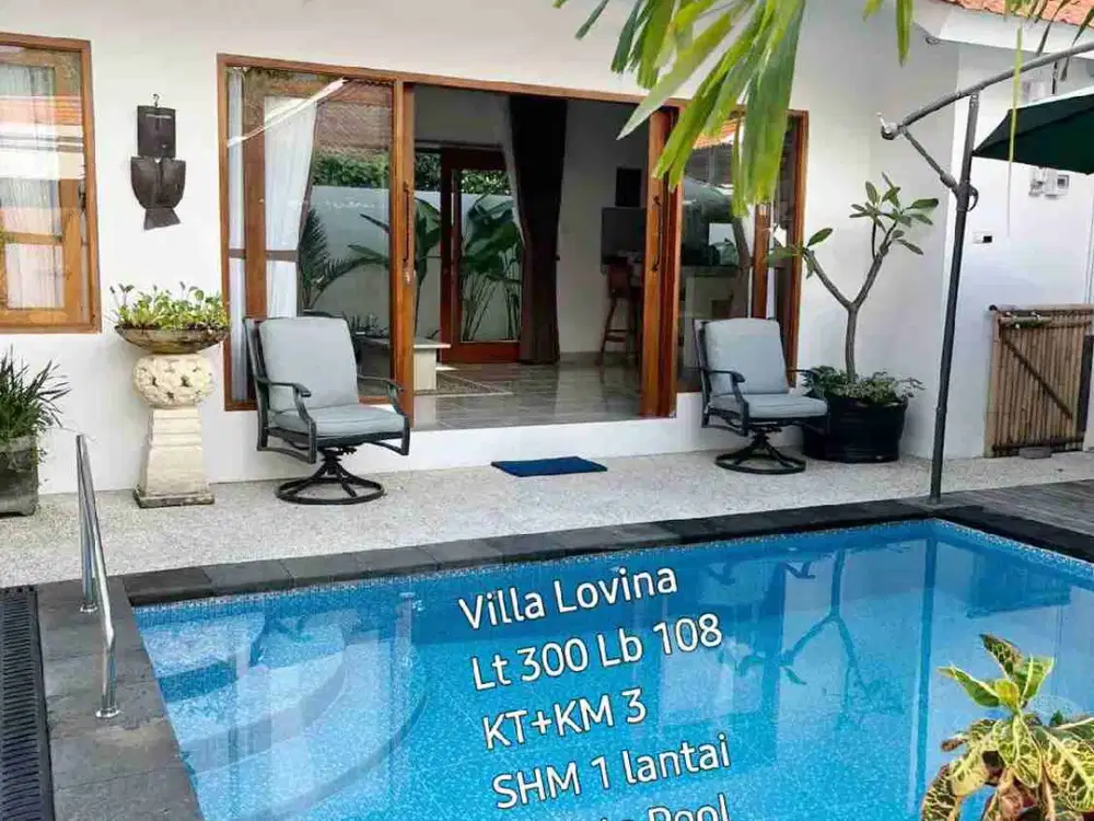 Villa Lovina apik dan strategis