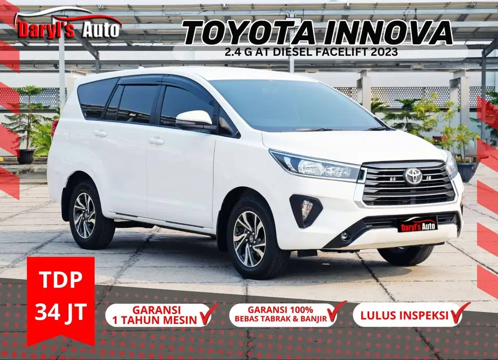 2023 TOYOTA INNOVA G 2.4 Diesel Facelift AT Tdp 34jt