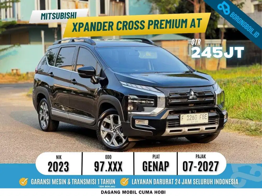 [TERMURAHH] MITSUBISHI XPANDER CROSS PREMIUM AT 2023 HITAM METALIK