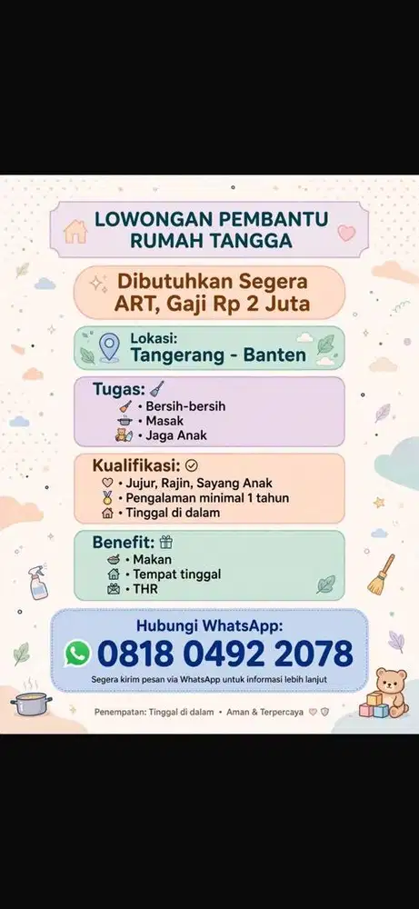 Dicari ART cepat