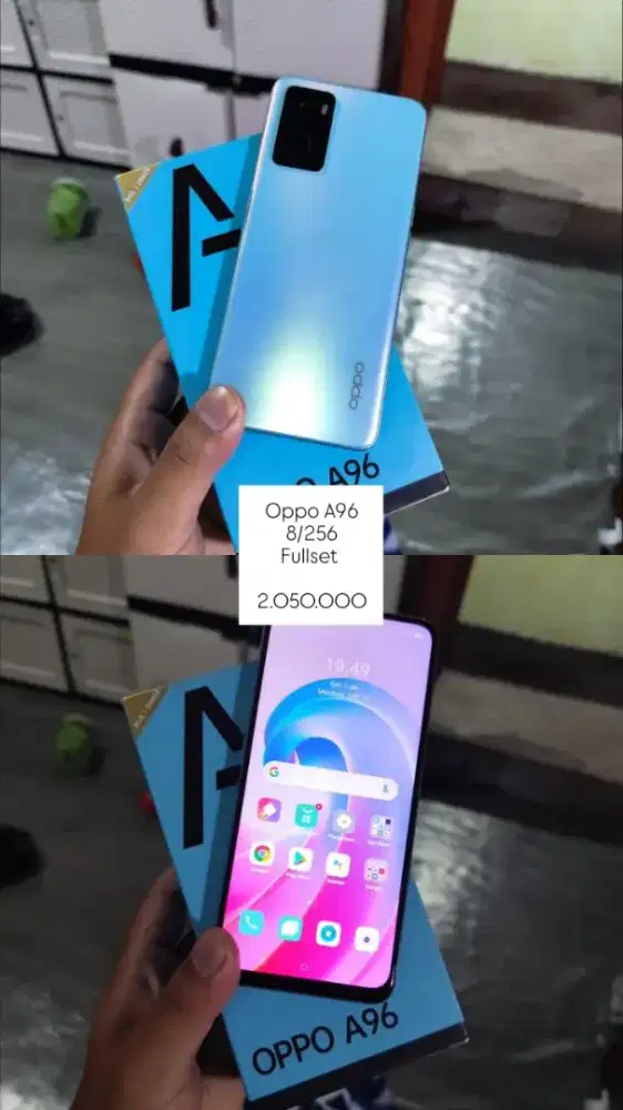 Oppo A96 8/256 Fullset Mulus Like New - Bandung