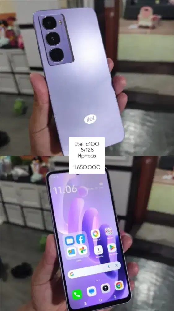Itel C100 8/128 HP Cas Mulus - Bandung