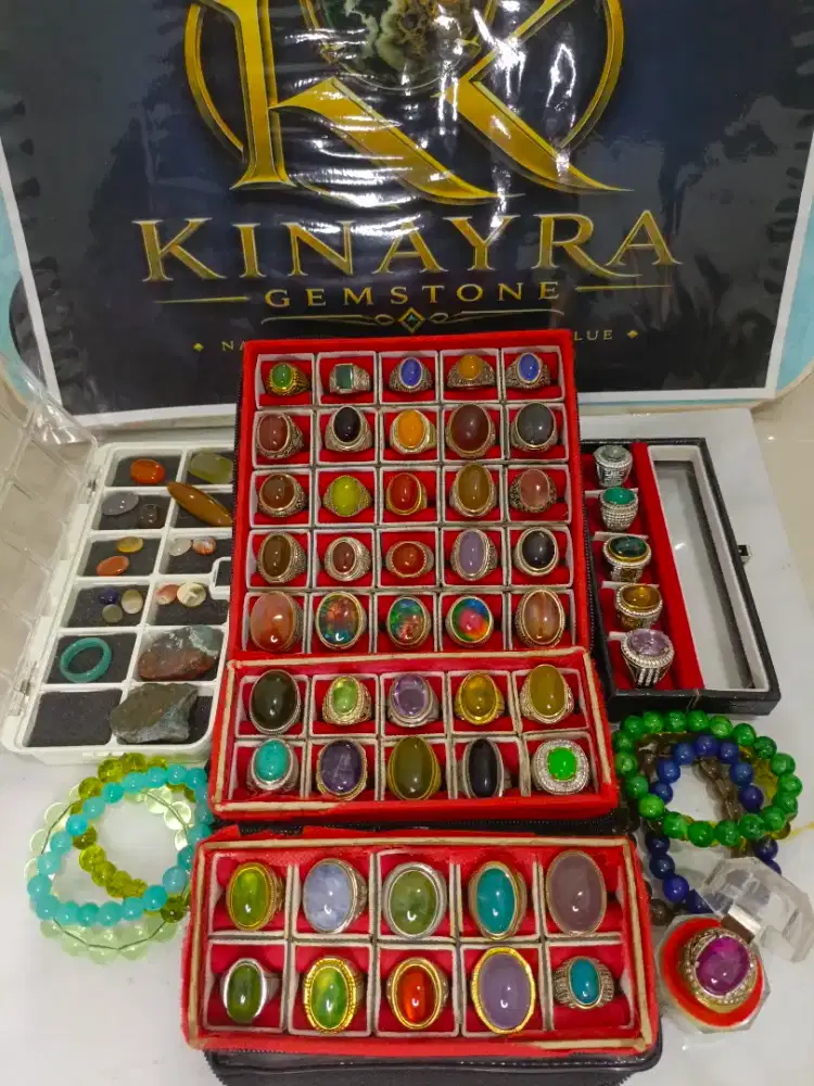 Cincin batu permata akik giok berkualitas