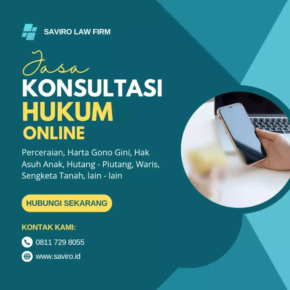 Cuman 250rb udah bisa konsultasi hukum terkait permasalahanmu loh