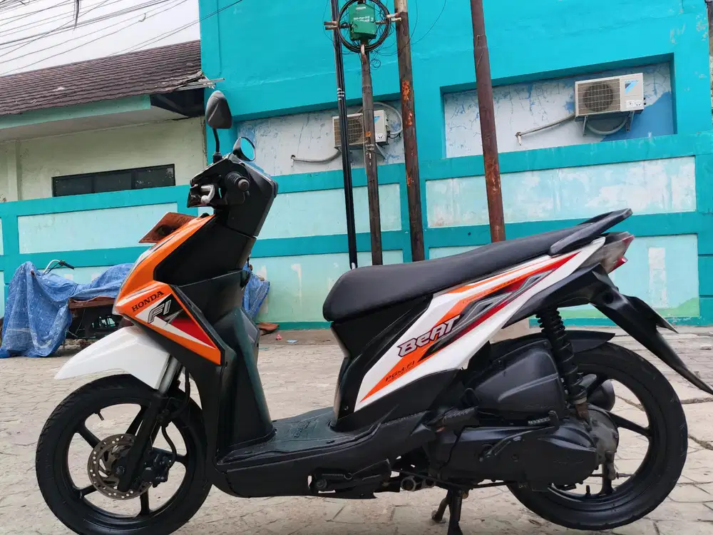 Honda beat Fi 2014 stater tokcer halus mulus terawat