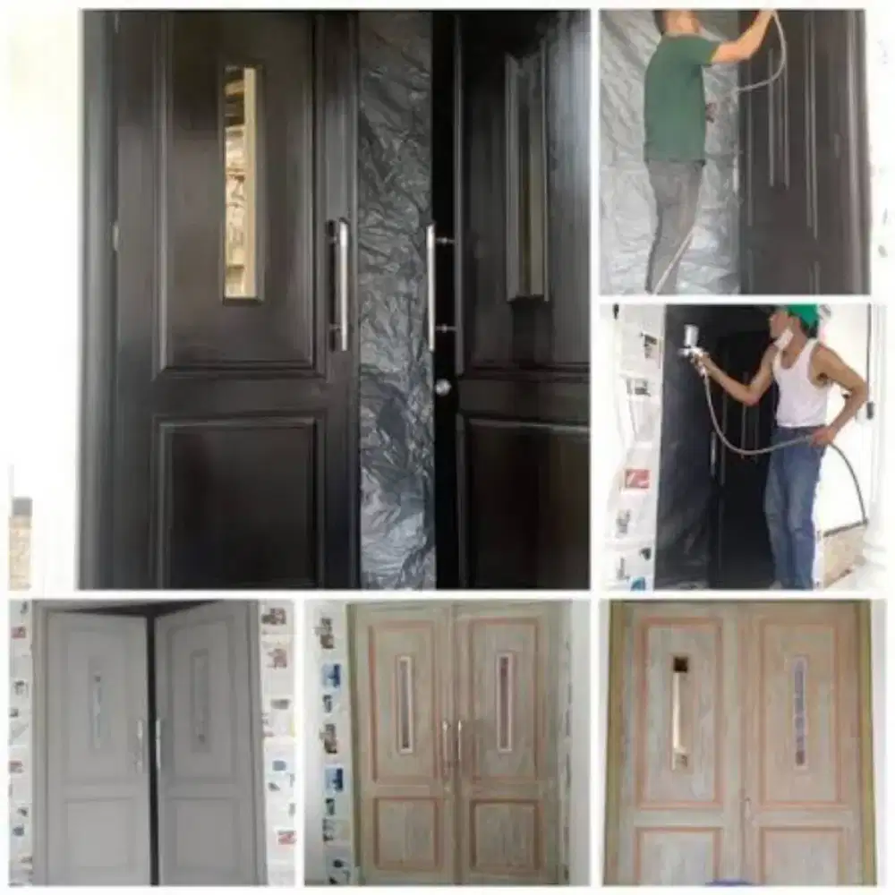 Cat duco pintu kayu / cat melamine dll