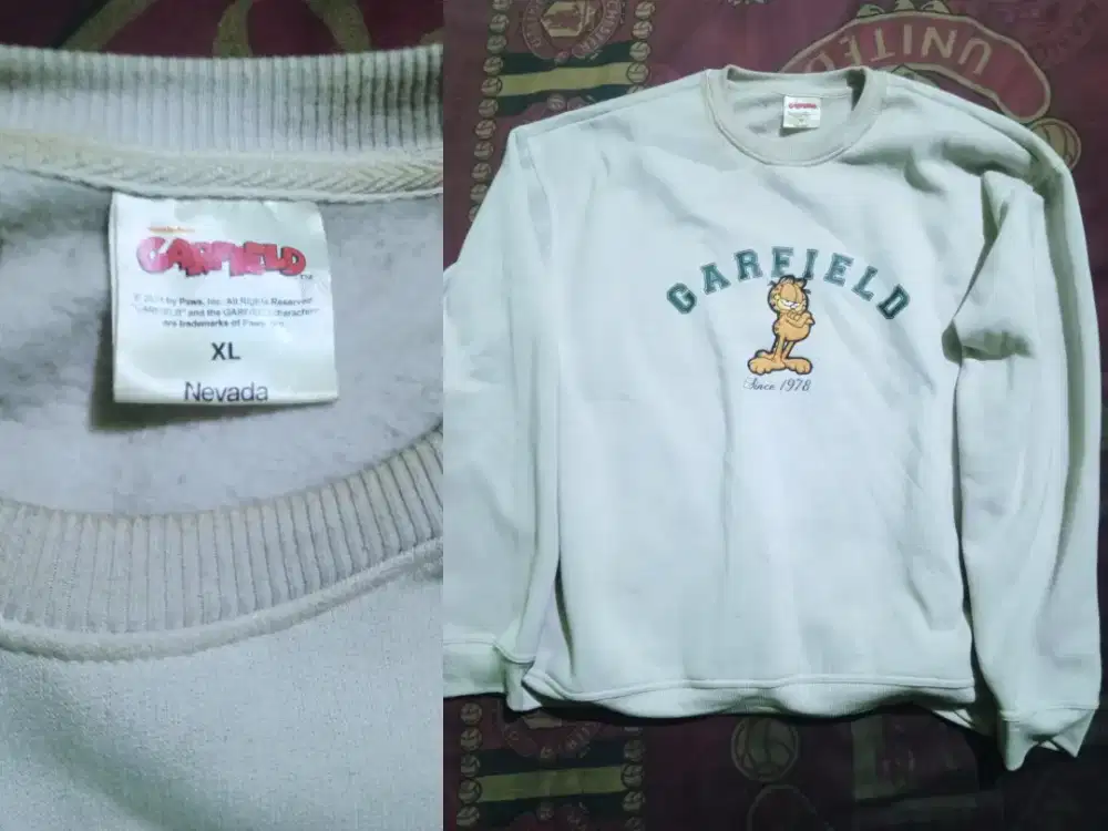 Sweater Nevada Garfield XL 60k lok kapuk Cengkareng