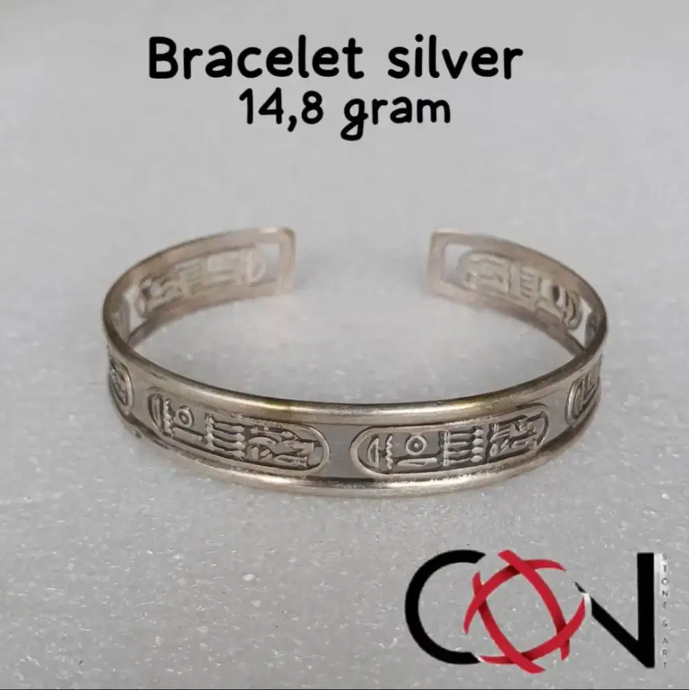 Gelang perak motif keren