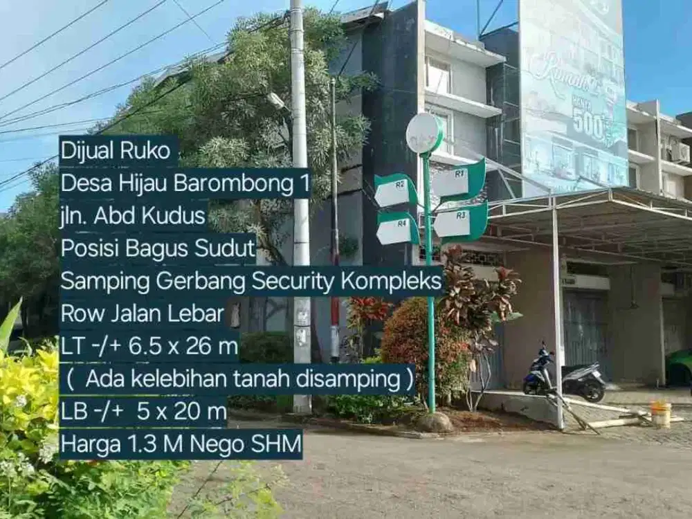 Di jual Ruko 2 lt, Komp.Dea hijau 1, Barombong