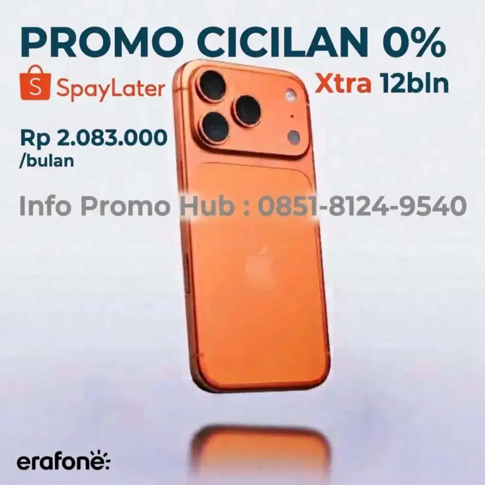 Cicilan 0% iPhone 17 Pro Max 256GB SpayLater