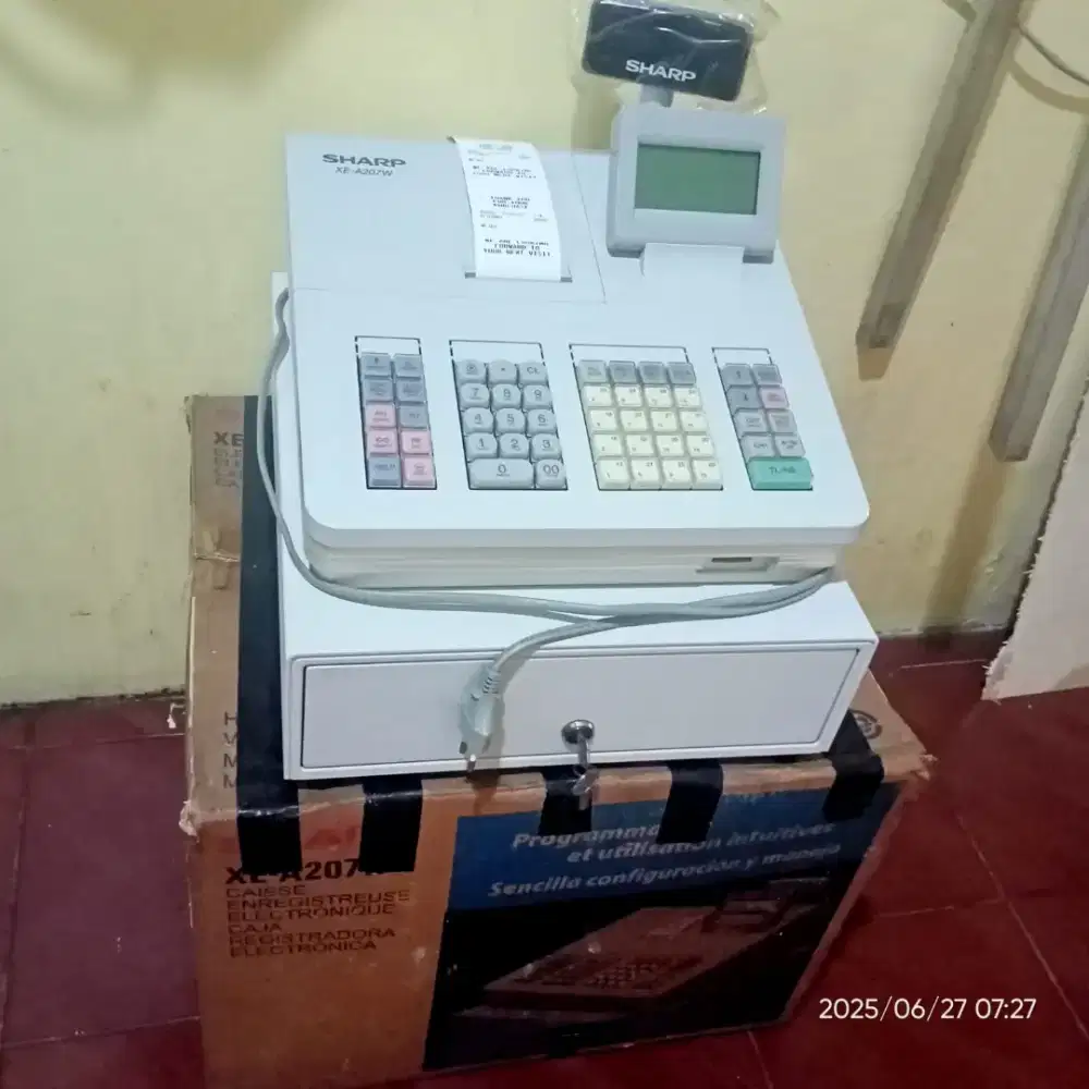 kasir Sharp bagus komplit dus
