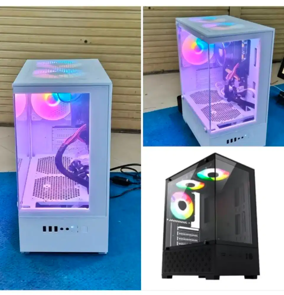 PC AMD R5 4600G murah case new