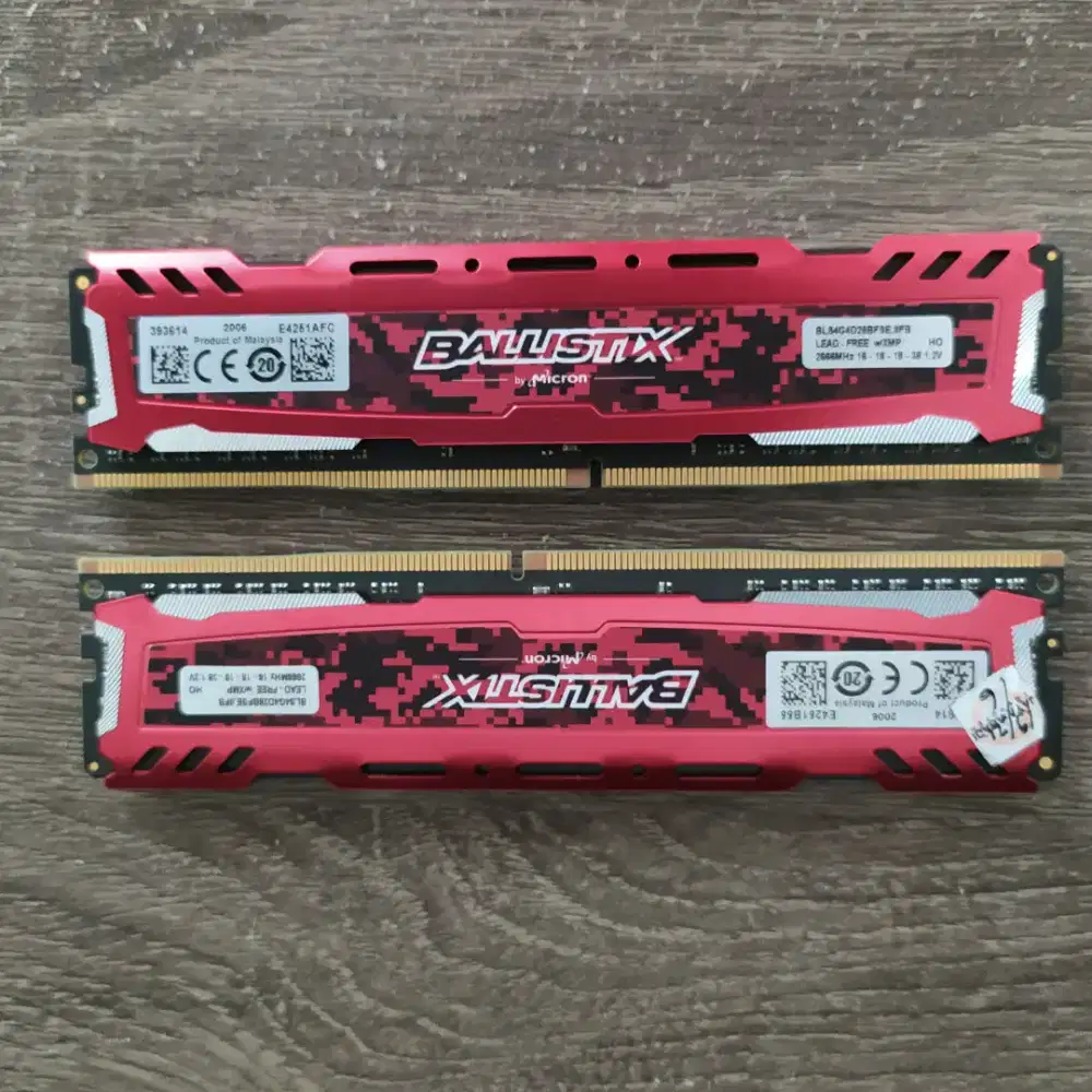 Ram PC ballistix DDR 4 gaming 8 GB