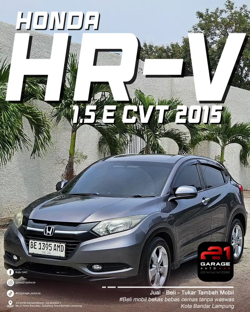 Honda Hrv 2015 E cvt 1.5 metik istimewa jual cepat dp ceper aja yuk