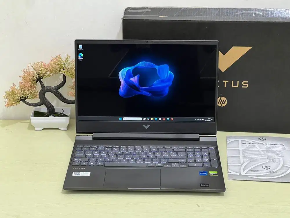 HP Victus 15 Garansi 1 Tahun i5-13620H 16/512 RTX 3050 6 GB Fullset
