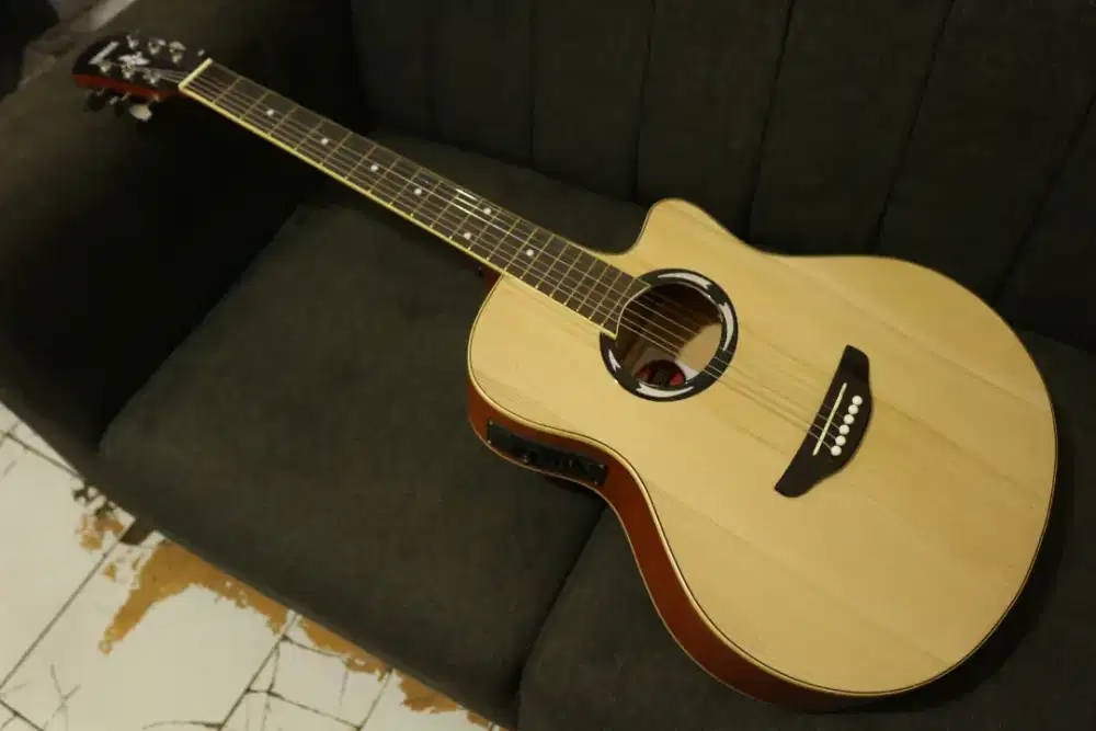 Gitar akustik elektrik handmade kualitas