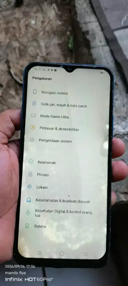 Vivo. Y20.  3/64 mnus ada noda di layar normal smua