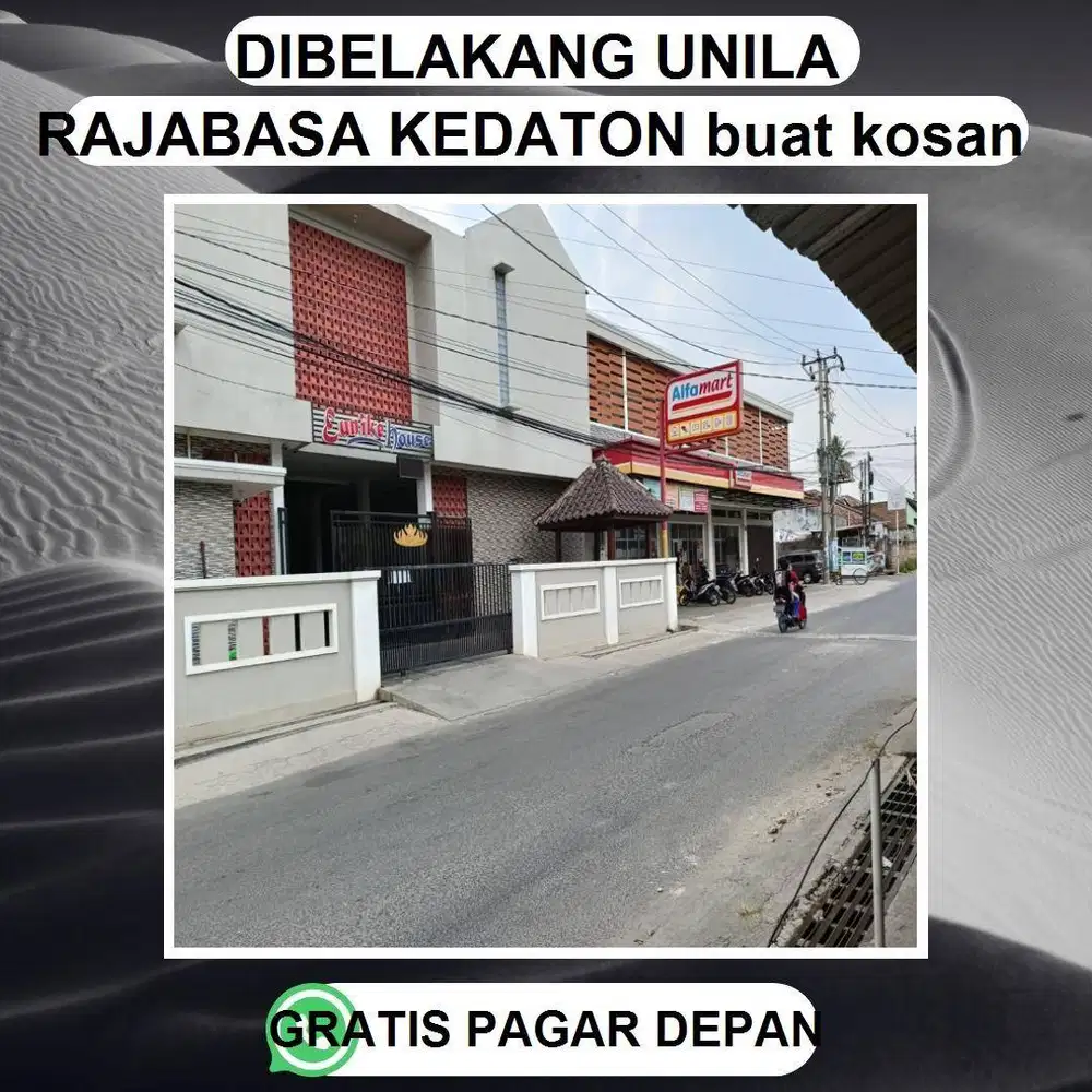 TANAH murah KAMPUS UNILA Lokasi premium DI PINGGIR JALAN
