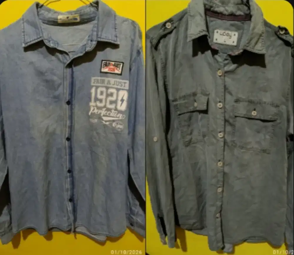 Kemeja Jeans pria 35 rbu