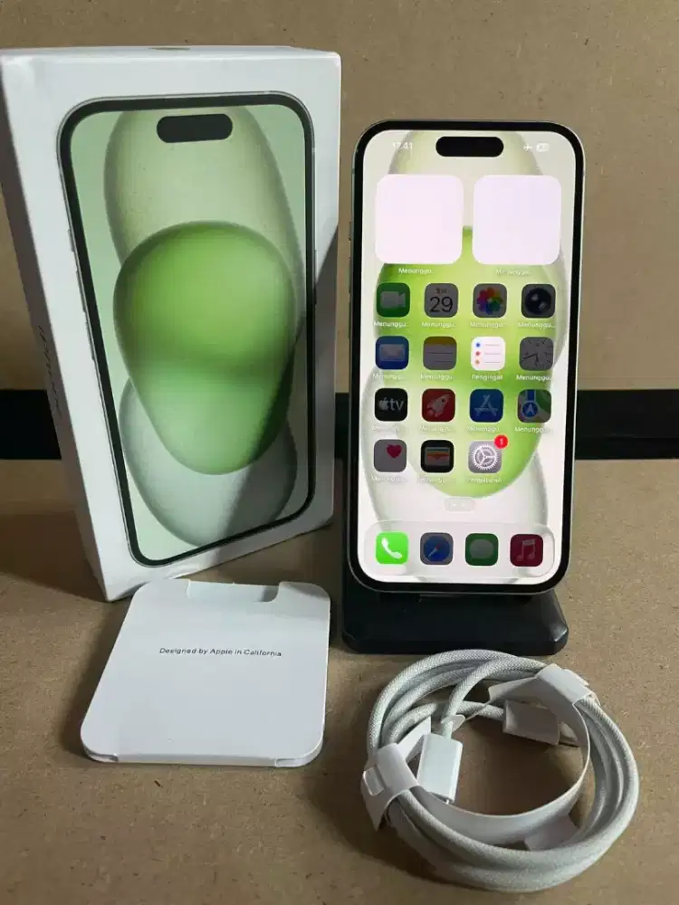 iPhone 15 128Gb green inter All Operator LikeNew,Fullset Mulus NoMinus