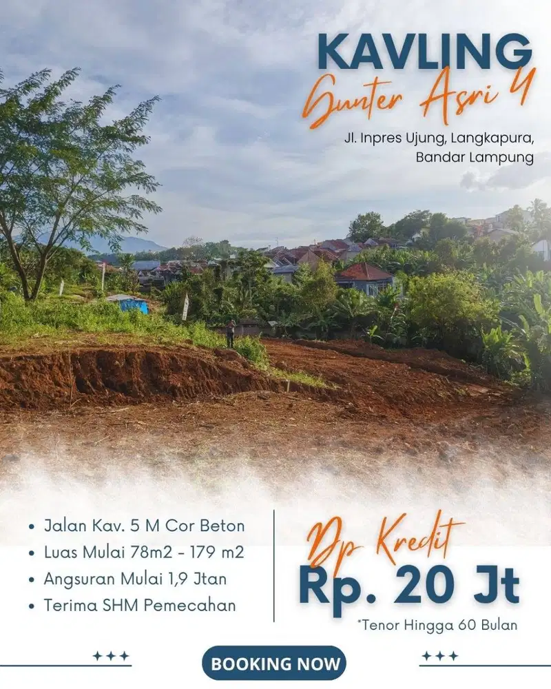 KAVLING & CLUSTER PURNAWIRAWAN GUNUNG TERANG LANGKAPURA