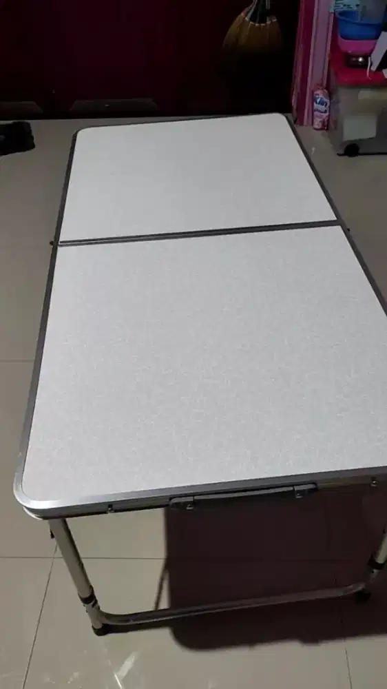 Jual Cepat Meja Lipat Aluminium Koper 120 x 60 cm Like New