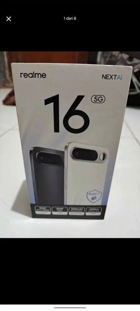 Jual realme 16 5g 8/256 mulus lengkap.
