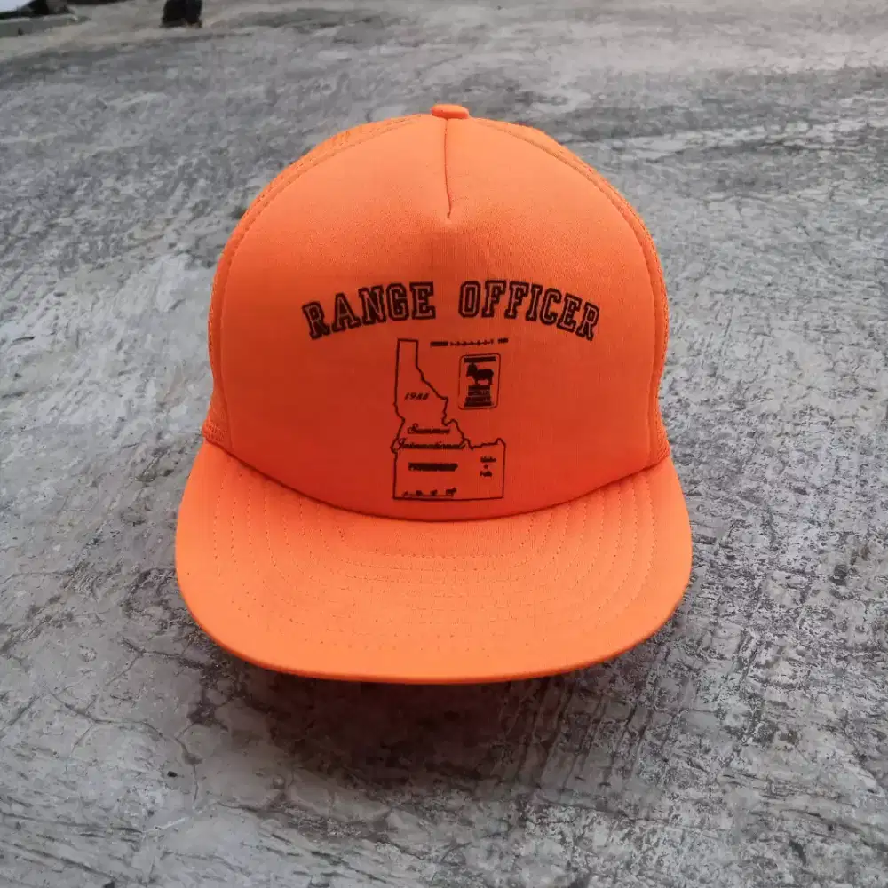 Topi Trucker Vintage American Style Range Officer