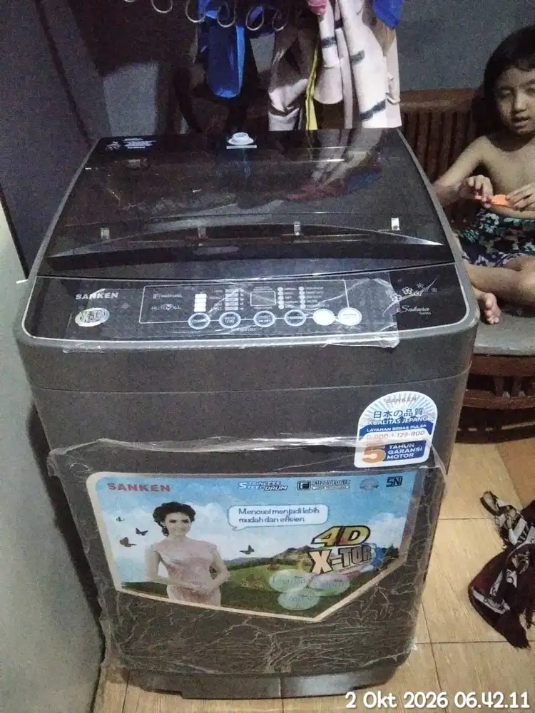 Jual mesin cuci 1tabung SANKEN Insya ALLAH laku!!