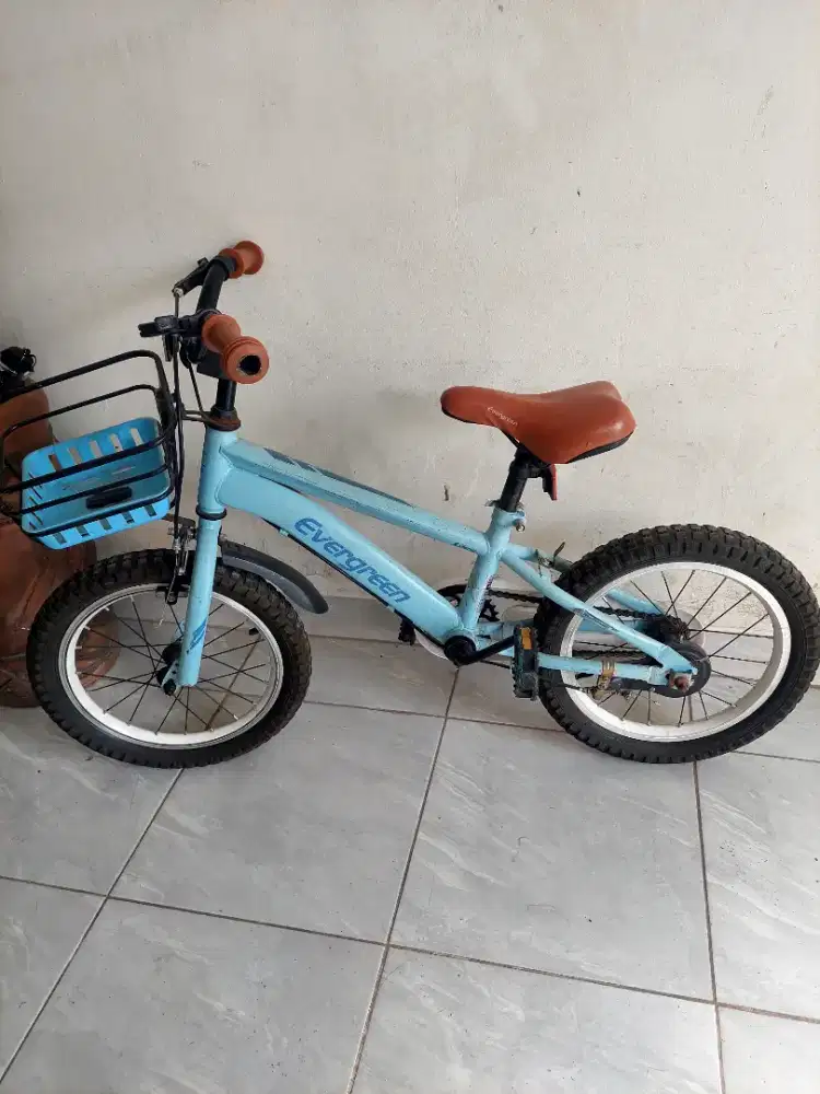 Sepeda anak merk Evergreen ukuran 16.
