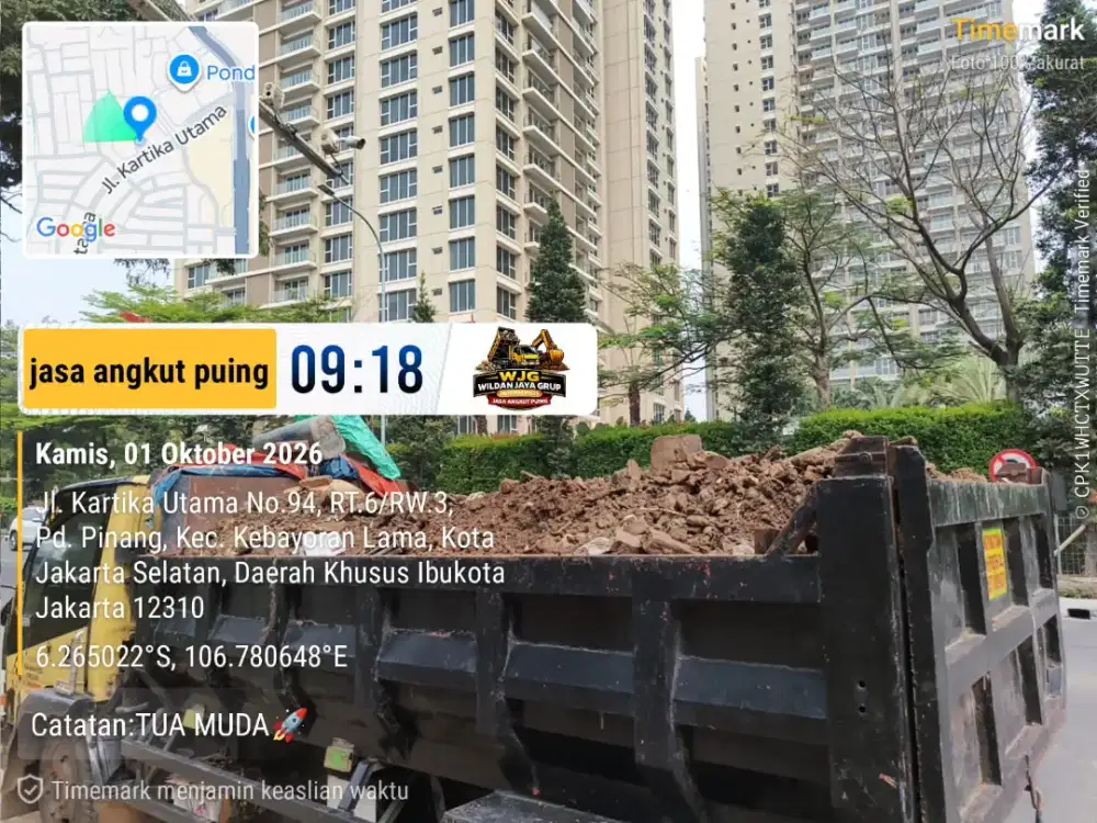 Jasa buang puing dan angkut sampah