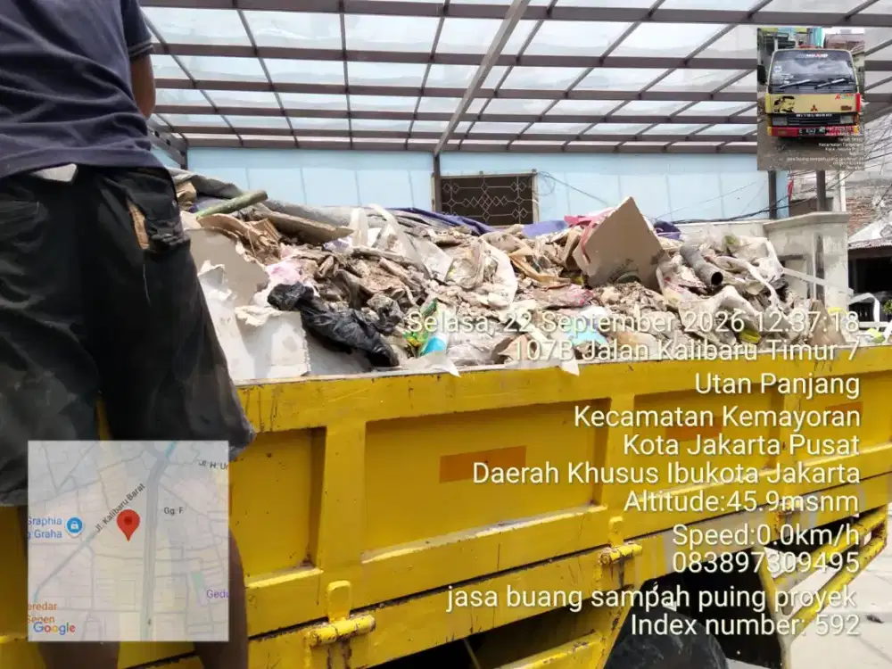 Jasa buang puing dan angkut sampah