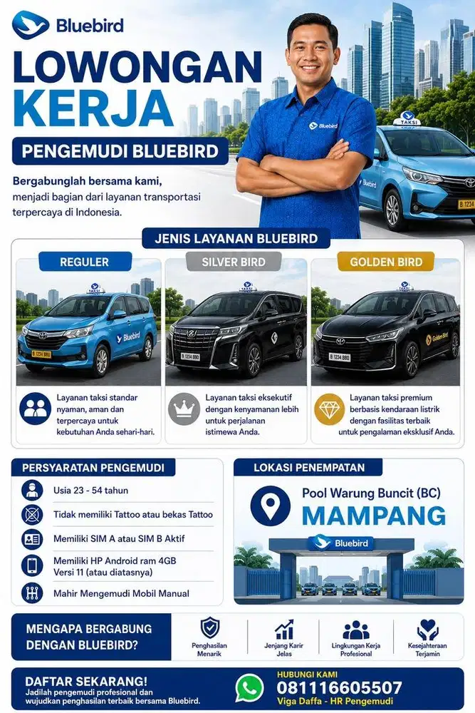LOKER DRIVER BLUEBIRD