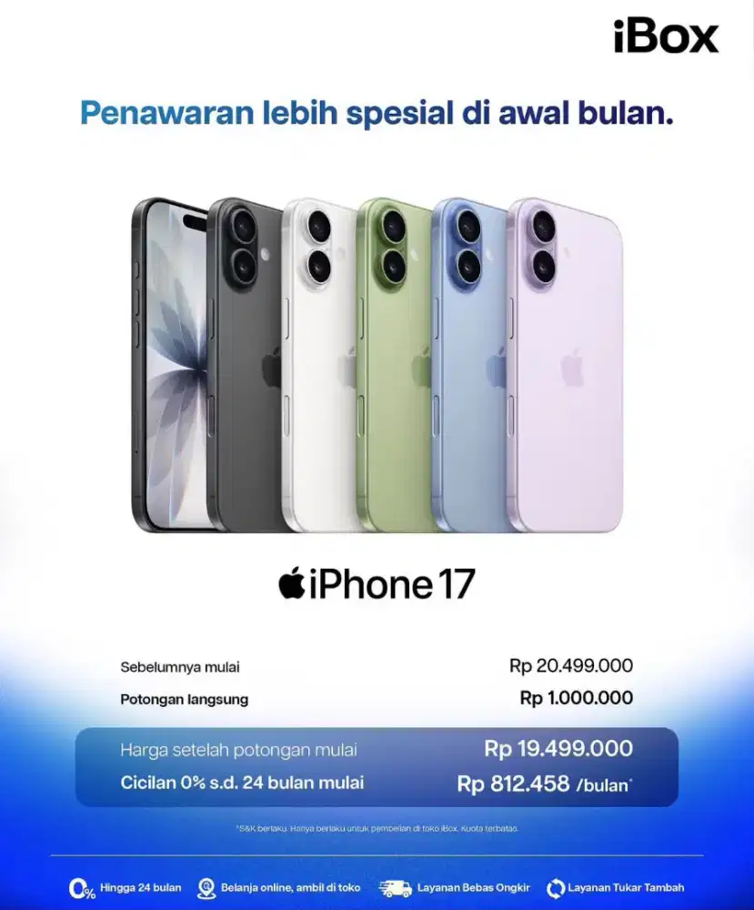 iPhone 17 bisa Credit cukup pakai KTP aja