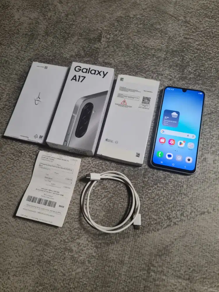 Hp samsung galaxy A17 ram 4+4/128