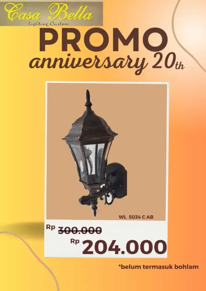 LAMPU DINDING DELMAN 5034 ANTIK