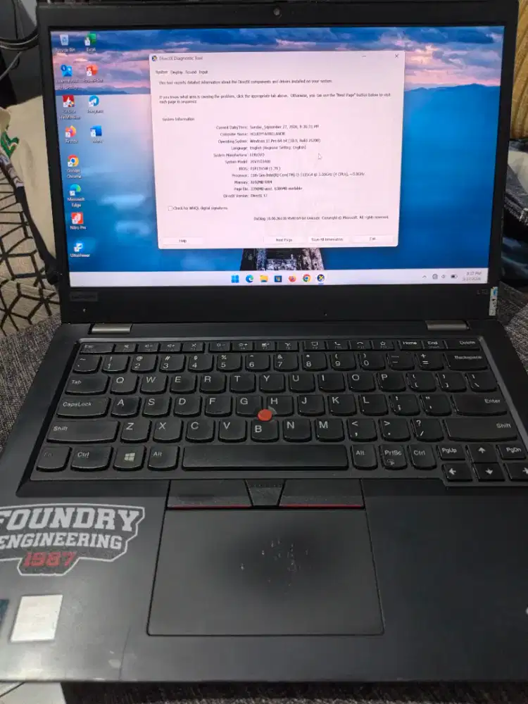 Dijual Laptop Thinkpad L13