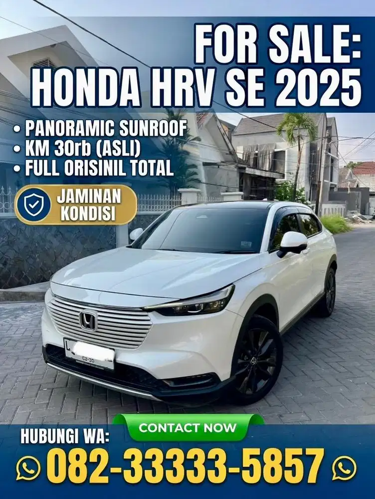 Km30rb sunroof HRV SE sensing 2025 (L) tg1 dr baru HR-V nik 2024