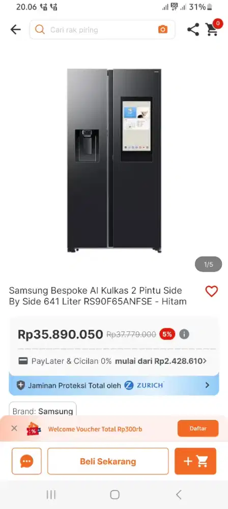 KULKAS SAMSUNG RS90A PROMO