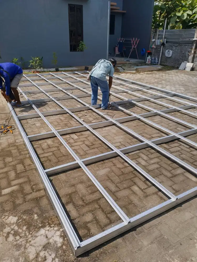 Kanopi Baja Ringan BIMA TRUSS Utk Atap Parkiran LUAS dan Tempat Teduh