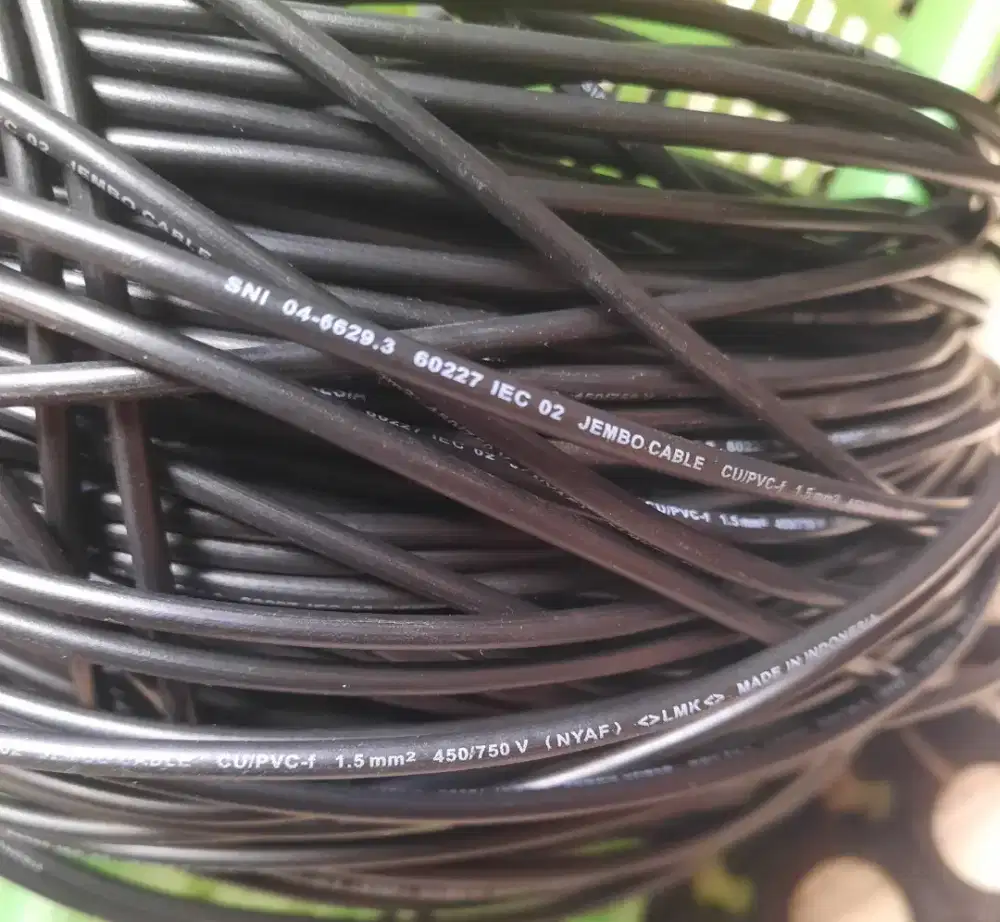Kabel serabut NYAF 1x1.5mm dan 1mm JEMBO