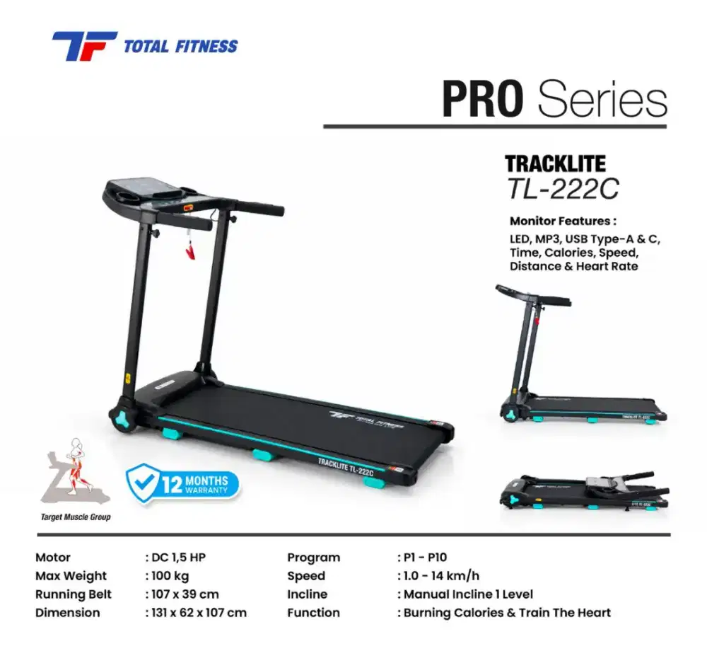 Treadmill Elektrik TL 222c
