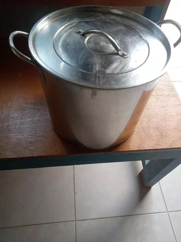 Edisi lagi bongkar barang masih layak pakai dandang stenlis