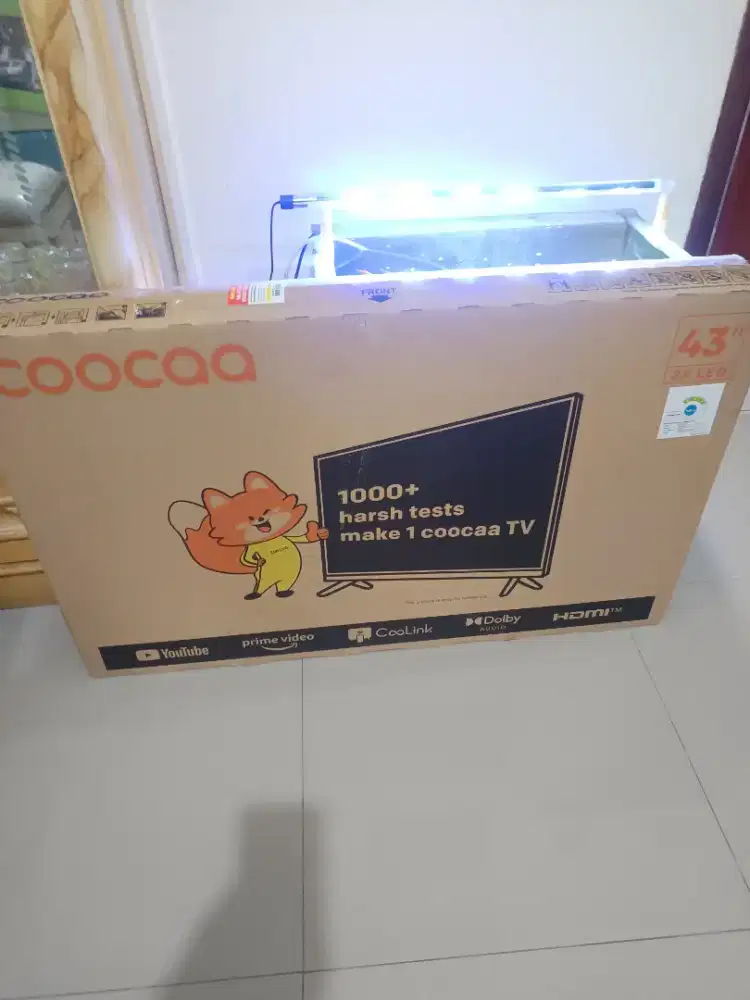 Led smart TV 43 inc coocaa baru