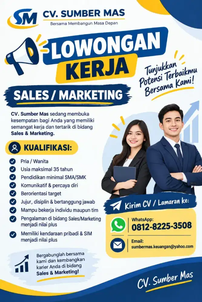Lowongan kerja sales / marketing
