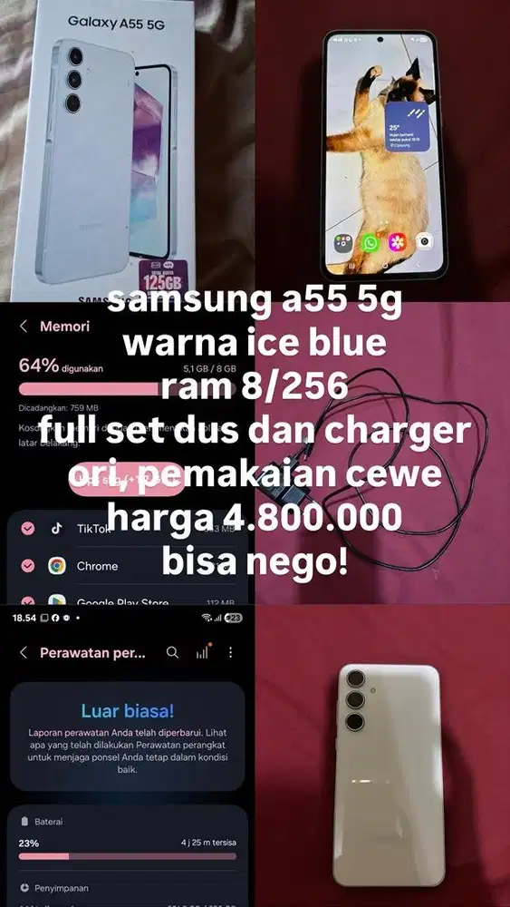 JUAL SAMSUNG A55 5g 8/256