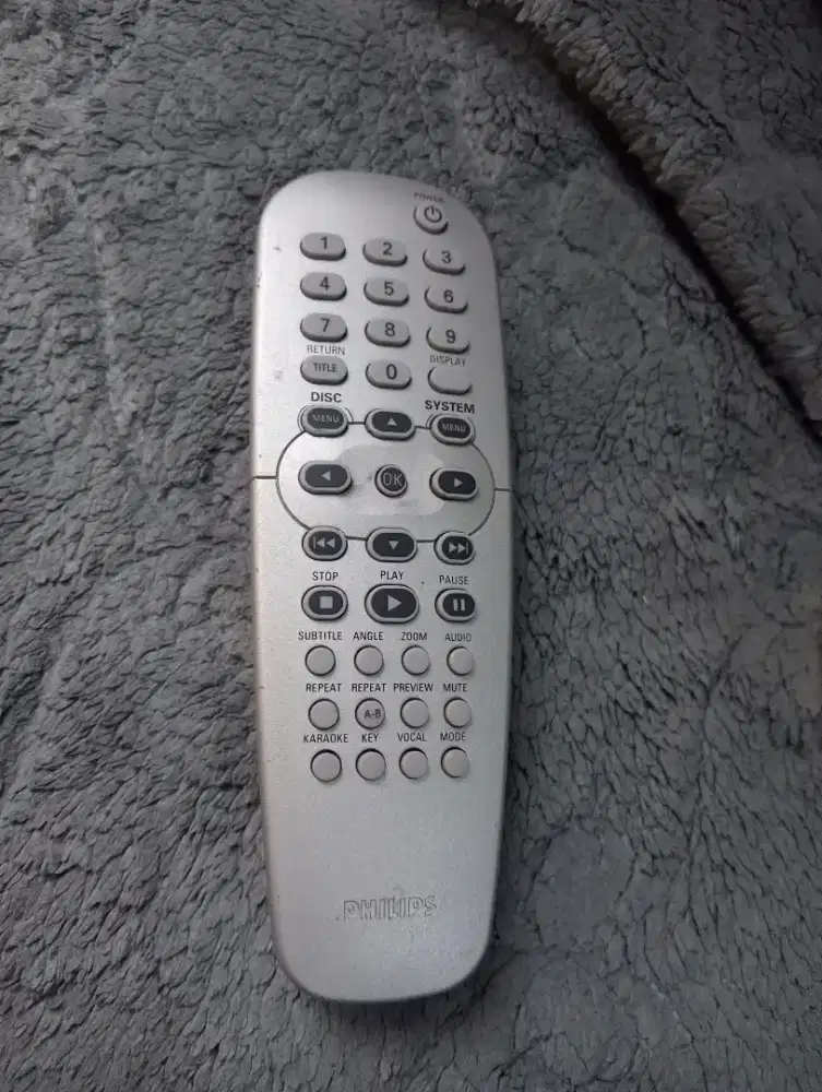 Philips DVD remote Original bawaan,smua tombol fungsi normal
