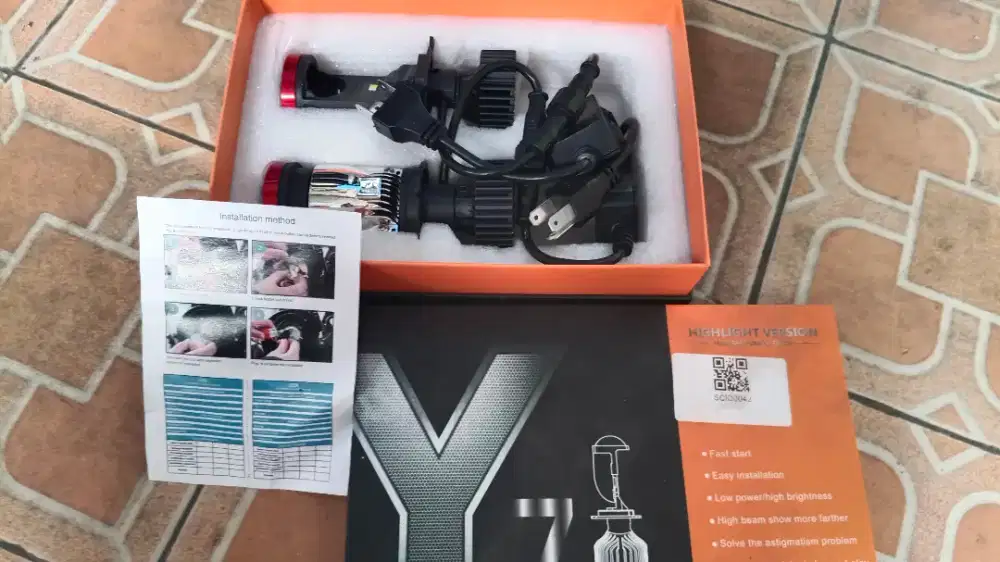 Lampu B-Led Y7 H4 mini led lens