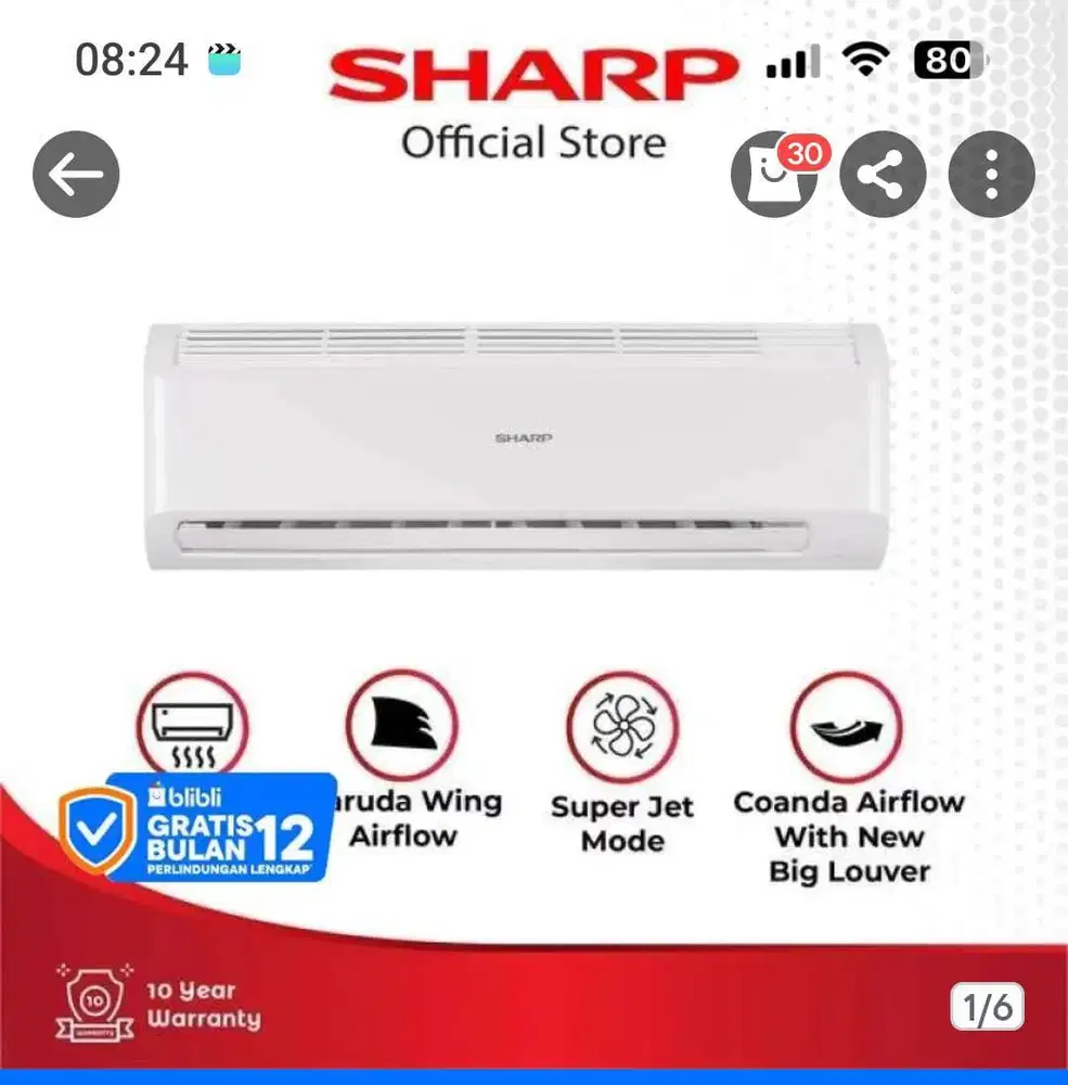 ac shar baru split 1 pk