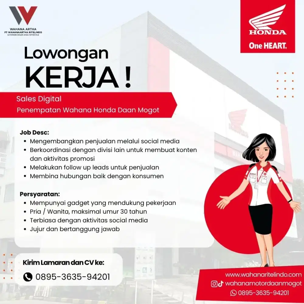 SALES DIGITAL UNTUK MOTOR HONDA